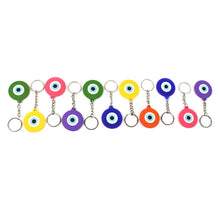 Evil Eye Rubber / Silicone Keychain (12 Pcs Set / Mix Color) - justgrabit.in | Just Grab It