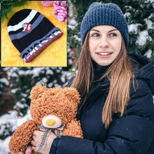 Cap for Winter Woolen Knitted Black Inside Fur Caps (1 Pc / Mix Design & Color) - justgrabit.in | Just Grab It