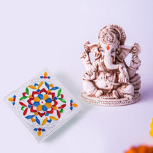 1 Pc Meenakari Wooden Chowki & Bajot Set: For Home & Office Puja (Multicolor) - justgrabit.in | Just Grab It