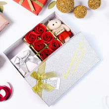Valentine Day Gift Set Scented Rose Flowers Pack with Teddy - justgrabit.in | Just Grab It