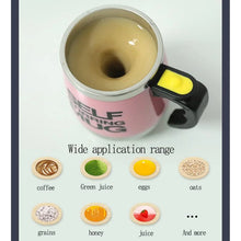 Self Stirring Mug With Lid used in all kinds of household and official places for serving drinks, coffee, any types of beverages etc. (1 Pc / 400 ML) - Justgrabit Inc.