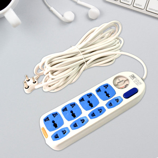 8 socket Heavy Duty Power Extension Board (10 mtr. / 1 Pc) - justgrabit.in | Just Grab It