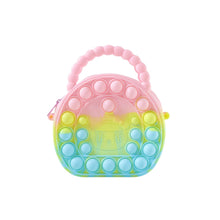 Rainbow Round Silicone Pop It Coin Purse (1 Pc) - justgrabit.in | Just Grab It