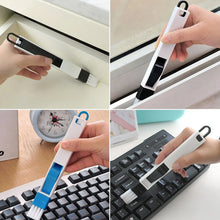 2 in 1 Multi - Function Plastic Window Slot Wardrobe Dust Removal Cleaning Brush - Justgrabit Inc.