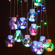 12 Wish Balls Window Curtain String Lights with 8 Flashing Modes Decoration for Home Decoration, Diwali & Wedding LED Christmas Light Indoor and Outdoor Light ,Festival Decoration (Plastic, Multi Color) - justgrabit.in | Just Grab It