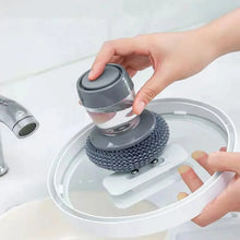 Soap Dispensing Dish Brush (1 Pc): Palm Brush, Kitchen Cleaning - Justgrabit Inc.