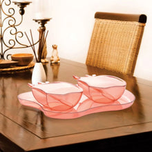 Apple Shape 2Piece Serving Set of Bowl with Spoon & Tray. Dinnerware Serving Snacks & Pickle - Justgrabit Inc.