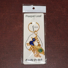 Krishna Peacock Design Golden Keychain (1 Pc) - justgrabit.in | Just Grab It
