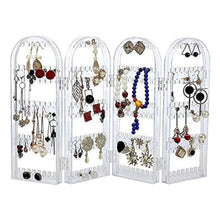 4 Folding Storage Hanger Acrylic Earring Screen Holder Display Stand Clear (1 Set) - Justgrabit Inc.