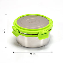 Ganesh Solo round 400 Stainless Steel Leak proof airtight Lunch Pack for Office use - justgrabit.in | Just Grab It