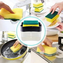 2 in 1 Soap Dispenser for Dishwasher Liquid Holder, Liquid Dispenser Through Pump (1 Pc) - justgrabit.in | Just Grab It