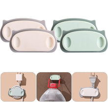 Pig Plug Wire Organizer Cable Holder Clips with Self - Adhesive Pad (4 Pcs Set) - justgrabit.in | Just Grab It