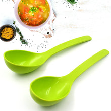 Plastic Spoon Kitchen Multipurpose Serving Ladle for Frying, Serving, Turner, Curry Ladle, Serving Rice, Spoon Used While Eating and Serving Food Stuffs Etc (2 Pcs Set / 10 Inch ) - Justgrabit Inc.