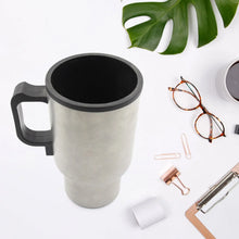 12V Car Charging Electric Kettle Mug (Silver) - Justgrabit Inc.