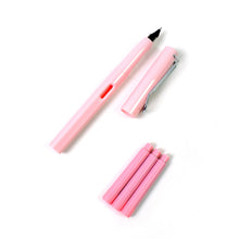 Fountain Blue Pen With 3 Refills (1 Set) - justgrabit.in | Just Grab It