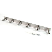 Stainless Steel Wall Mounted Coat 6 Hook Rack (32x3 / 1Pc) - Justgrabit Inc.