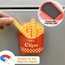 Cute French - Fries - Shaped Bag Clips With in a Magnetic Box (12 Pcs Set) - justgrabit.in | Just Grab It