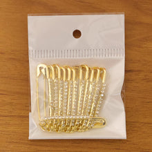 Decorative Golden Safety Pin Brooch Set (12 Pc Set) - justgrabit.in | Just Grab It