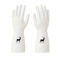Reusable Deer Print Rubber Cleaning Gloves (1 Pair ) - Justgrabit Inc.