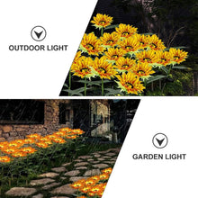 Garden Solar Sunflower Outdoor LED Light Inserted Ground Simulation Plant (4 Pcs Set) - justgrabit.in | Just Grab It