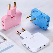 Wireless 3 in 1 Foldable Wall Plug Adapter / Socket / Converter (1 Pc) - justgrabit.in | Just Grab It