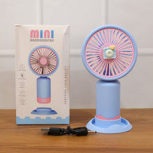 Dual - Use Rechargeable Mini Handheld & Table Fan (1 Pc) - justgrabit.in | Just Grab It