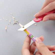 Multicolour Mini Paper Cutter Knife Pencil Knife (Pack of 12) - justgrabit.in | Just Grab It