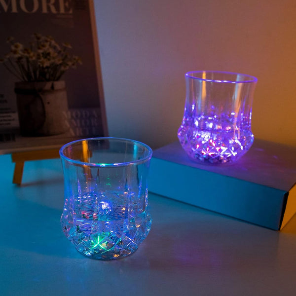 LED Light - up Cup Water Inductive Rainbow Color Changing LED (1 Pc) - justgrabit.in | Just Grab It