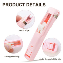 Portable Paper Clamp With 8 Pcs Clip Dispenser Handheld Paper Fast Clam (1 Set) - justgrabit.in | Just Grab It