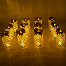 Gold LED Flameless Candles for Decor & Gifting, Diwali (12 Pc MOQ) - Justgrabit Inc.