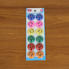Colorful Smiley Face Magnetic Buttons Set (12 Pc Set) - justgrabit.in | Just Grab It