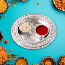 Round Shape Special Puja Thali, Kumkum Thali Holder (1 Pc / Small) - justgrabit.in | Just Grab It