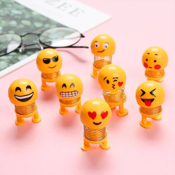 Emoji Shake Car Dashboard Doll Dance for Car interior Decoration With LED Light - Justgrabit Inc.