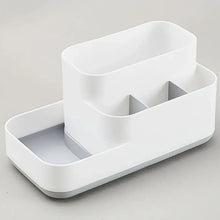 Plastic Multipurpose 5 Compartment Bathroom Desk Organizer Holder (1 Pc) - justgrabit.in | Just Grab It