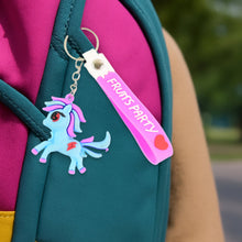 Cute Cartoon Unicorn Keychain with Silicone Strap (1 Pc / Mix design) - justgrabit.in | Just Grab It