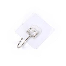Transparent Large Stainless Steel Self Adhesive Wall Hooks (1 Pc) - justgrabit.in | Just Grab It