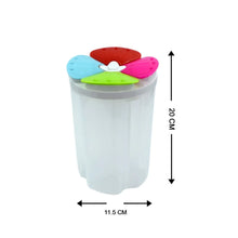 4 Section Storage containers airtight Transparent Food Plastic Storage Container - Justgrabit Inc.
