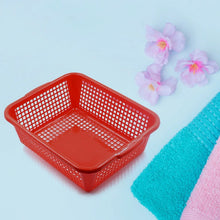 Multipurpose Drain Basket Shelves Fruit and Vegetable Washing Basket Rectangular Plastic Kitchen Sink Water Filter Basket (1Pc) - justgrabit.in | Just Grab It