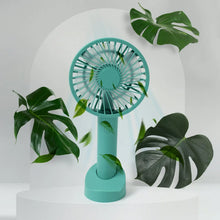 Portable Handheld Fan With 3 Speeds Battery Operated Fan Rechargeable Multi Colors As Base Phone Holder Fan (Battery Included) - Justgrabit Inc.