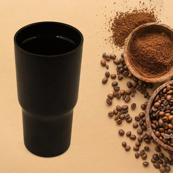 STAINLESS STEEL VACUUM INSULATED GLASS COFFEE CUPS DOUBLE WALLED TRAVEL MUG, CAR COFFEE MUG, Tumbler (590ml) - justgrabit.in | Just Grab It