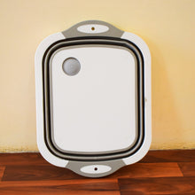 COLLAPSIBLE CUTTING BOARD WITH DISH TUB BASKET For Kitchen Use ( 1 Pcs ) - justgrabit.in | Just Grab It