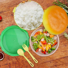 Burger Shape Lunch Box – Double Layer 1000ml Food Container with 2 Spoons for Kids - Justgrabit Inc.