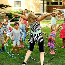 Hoops Hula Interlocking Exercise Ring for Fitness with Dia Meter Boys Girls and Adults (8 Pcs Set) - Justgrabit Inc.
