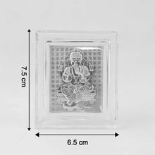 Embossed Silver - Plated Lord Ganesha Photo Frame (1 Pc) - Justgrabit Inc.