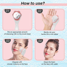 Silicone Face Scrubber Exfoliating Brush, Manual Handheld Facial Cleansing (1 Pc) - justgrabit.in | Just Grab It