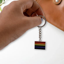 Rainbow Design Metal Keyring Key Chain (1 Pc Mix Design) - justgrabit.in | Just Grab It