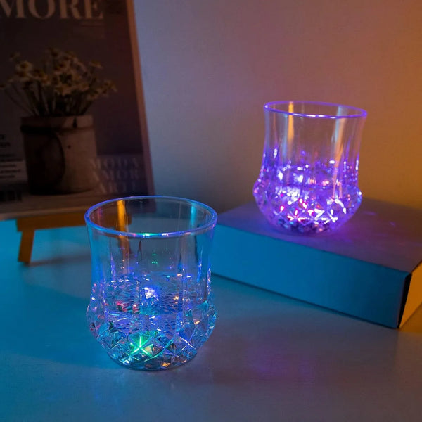 LED Light - up Cup Water Inductive Rainbow Color Changing LED (1 Pc) - justgrabit.in | Just Grab It