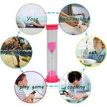 Plastic Hourglass Sand Timer Set – 3 - Min Sand Clock for Kitchen, Office, School & Kids (5 Pc) - Justgrabit Inc.