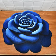 Rose Shaped Anti-Slip Velvet Floor Mat - (1 Pc) - Justgrabit Inc.