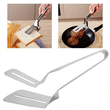 Stainless Steel Slotted Fish Tong – Double - Sided Cooking Spatula (1 Pc / 23 Cm) - justgrabit.in | Just Grab It